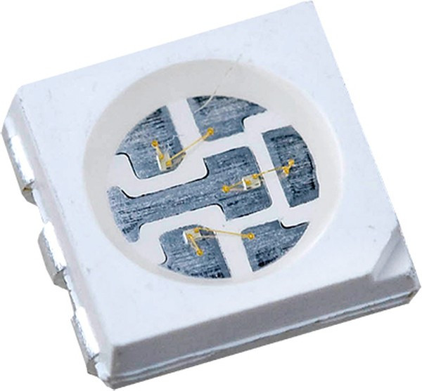 FM-T5050UGK-520D, ЧИП светодиод 5050 PLCC зеленый 110гр. 520нм 3600мКд