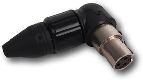 TARA6FX, XLR Connectors 6 POS FEMALE R/A MIN