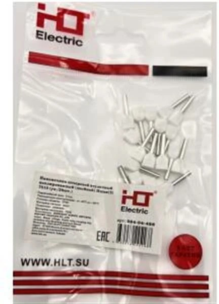 084-04-401, Наконечник штыревой втулочный изолированный (двойной) Ншви(2) 1512 красный (уп./100 шт) HLT 084-04-401, Наконечник штыревой втулочный изолированный (двойной) Ншви(2) 1512 красный (уп./100 шт) HLT