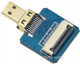 Micro HDMI Adapter Horizontal, Micro HDMI-разъем для шлейфа 20-пин с шагом 0.5мм, прямой разъем Micro HDMI Adapter Horizontal, Micro HDMI-разъем для шлейфа 20-пин с шагом 0.5мм, прямой разъем