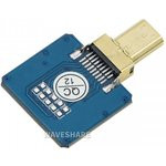 Micro HDMI Adapter Horizontal, Micro HDMI-разъем для шлейфа 20-пин с шагом 0.5мм, прямой разъем Micro HDMI Adapter Horizontal, Micro HDMI-разъем для шлейфа 20-пин с шагом 0.5мм, прямой разъем