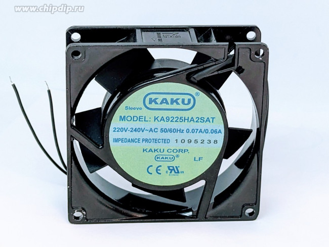 Вентилятор KAKU KA9225HA2SAT 220-240v 50/60 HZ 0.07 / 0.06 a 90x25 92x25 2 pin