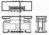 2-1734742-8, FFC &amp; FPC Connectors .5 FPC VT ZIF Type-A