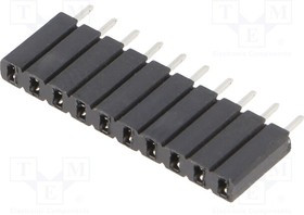 BL1.10Z, Гнездо; штыревой; "мама"; PIN: 10; прямой; 2,54мм; THT; 1x10; луженые