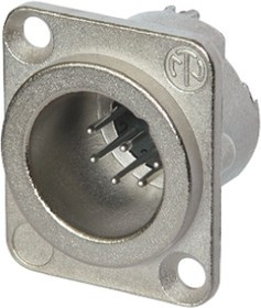 NC7MD-LX, XLR Receptacle, Plug, Straight, Panel Mount, 7 Poles