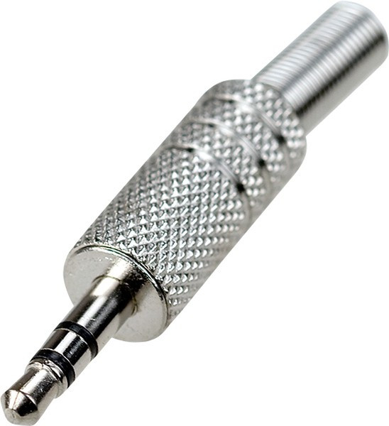 1-045 (NP-144), штекер аудио 3.5мм стерео металл на кабель