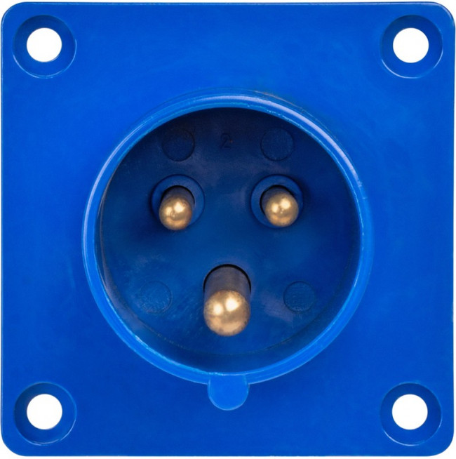 Вилка 613 скрытая 2Р+РЕ 16А 220В IP44 TDM Вилка 613 скрытая 2Р+РЕ 16А 220В IP44 TDM