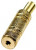 1-035G, гнездо аудио 2.5мм стерео металл на кабель "позолоченный"