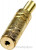 1-035G, гнездо аудио 2.5мм стерео металл на кабель "позолоченный"