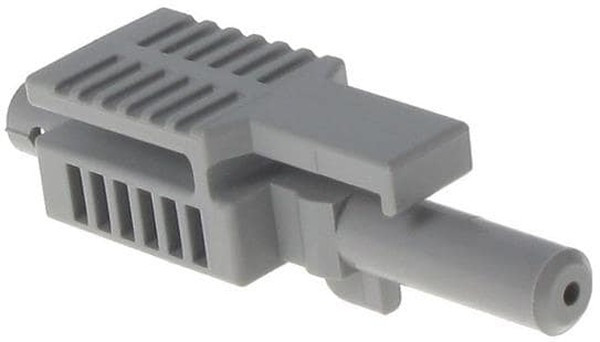 HFBR-4503Z, Разъем VL одинарный с защелкой серый + обжимное кольцо