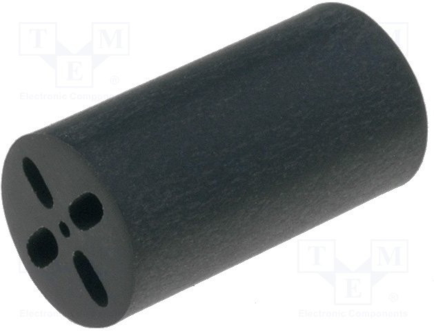 KEYS8900, Распорная втулка, LED, dвнешн: 6,5мм, dLED: 5мм, Дл: 3мм, черный