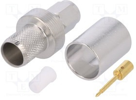400PSM-CR, Вилка, SMA, "папа", прямой, 50Ом, CNT-400, обжим, на провод