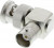 J01004A0617, Right Angle 50 RF Adapter BNC Plug to BNC Socket 4GHz