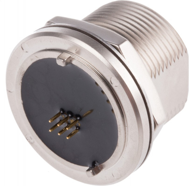 Straight, Panel Mount, Socket Type A IP68 USB Connector Straight, Panel Mount, Socket Type A IP68 USB Connector