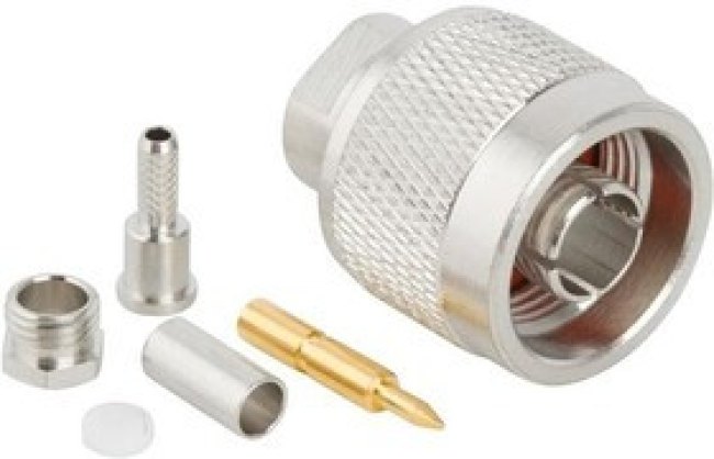 172171, RF Connectors / Coaxial Connectors N STRAIGHT CRIMP PLG 316 DOUBLE BRAID 172171, RF Connectors / Coaxial Connectors N STRAIGHT CRIMP PLG 316 DOUBLE BRAID