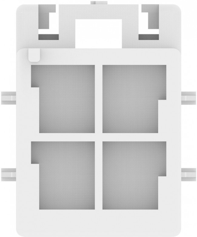 179465-1, Корпус разъема, Power Double Lock, Гнездо, 4 вывод(-ов), 3.96 мм