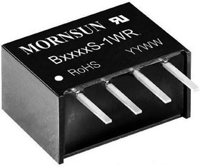 B1212S-1WR3, DC/DC преобразователь, 1Вт, вход 10.8-13.2В, выход 12В/83мА