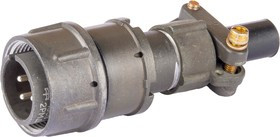 2РМДТ18КПН4Ш5В1В, Вилка на кабель с прямым патрубком для неэкранированного кабеля