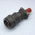 2РМДТ18КПН4Ш5В1В, Вилка на кабель с прямым патрубком для неэкранированного кабеля