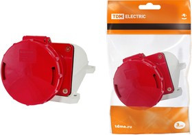 Розетка 145 стационарная 3Р+РЕ+N 125А 380В IP54 TDM Розетка 145 стационарная 3Р+РЕ+N 125А 380В IP54 TDM