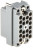 516-020-000-302, RACK &amp; PANEL CONNECTOR, PLUG, 20 POSITION