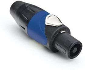 SP-4-FS, Loudspeaker Connectors 4P Cable Conn Solder Black/Blue Plastic
