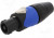 SP-4-FS, Loudspeaker Connectors 4P Cable Conn Solder Black/Blue Plastic