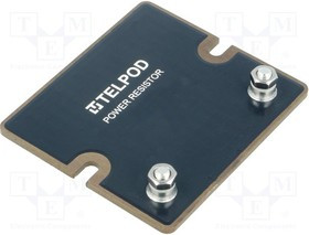 RTS-02-300-100R, Резистор: thick film, винтами, 100Ом, 300Вт, ±5%, 67x60x2мм, 2,5кВ