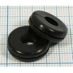 Изоляционная втулка проходная 6x5x1,8x16, материал резина, черный, MI 6x5