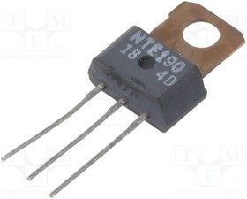 NTE190, Транзистор: NPN, биполярный, 180В, 1А, 1Вт, TO202N