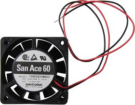 109P0624W602, Осевой Вентилятор, 24 В, Square, 60 мм, 20 мм, Шарикоподшипник, 14.8 фут³/мин 109P0624W602, Осевой Вентилятор, 24 В, Square, 60 мм, 20 мм, Шарикоподшипник, 14.8 фут³/мин