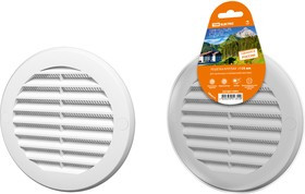 Решетка круглая с москитной сеткой, с фланцем d125, внеш. D161, бел. TDM Решетка круглая с москитной сеткой, с фланцем d125, внеш. D161, бел. TDM