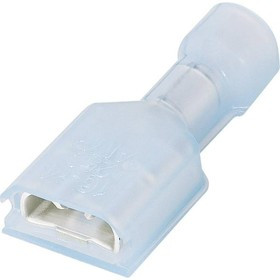 2-520184-4, Ultra-Fast .250 Red Insulated Female Spade Connector, Receptacle, 6.35 x 0.81mm Tab Size, 0.3mm² to