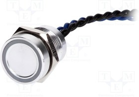 PS165P10Y01B24V, Переключатель пьезоэлектрический, Корпус серебристый