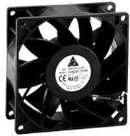 FFB0912HHE, DC Fans DC Tubeaxial Fan, 92x38mm, 12VDC, Ball Bearing, Lead Wires