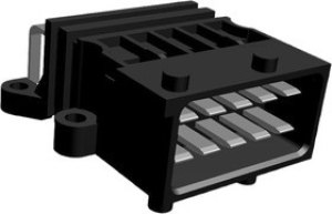 1-967601-1, Conn Header 10 POS 5mm Solder RA Thru-Hole Tray