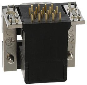 178-009-613R691, STACKED D SUB CONNECTOR, PLUG/PLUG, 9POS