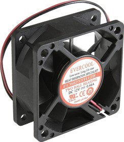 EC6025TH12B, Вентилятор 12В, 60х60х25мм , подш. качения, 6500 об/мин