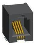 73306-111LF, RJ45 Modular Jack, Input Output Connectors, CAT 3, Standard, 4P4C, Right Angle, Surface Mount, without Shield, 1 Port