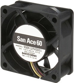 9G0648P4S001, 9G Series Axial Fan, 48 V dc, DC Operation, 83.9m³/h, 8.64W, 180mA Max, 60 x 60 x 25mm