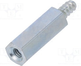 TFM-M3X15/224ST2.9, Дистанцирующая стойка с резьбой, 15мм, Внутр.резьба: M3, сталь