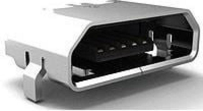 1932788-1, Right Angle, SMT, Socket Type Micro 2.0 USB Connector