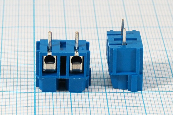 Клеммник наборный, контакты 2P7,5 , на плату угловой, 360-021-12