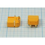 Разъем питания DC вилка , 2P2C, на плату, угловой, XT-60PW-M