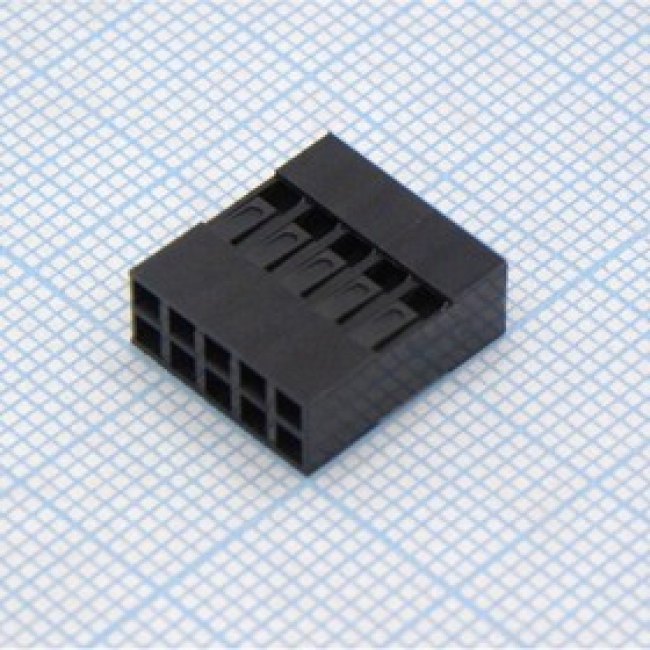 BLD-10 корпус (L-KLS1-540A-2X05-H), розетка на кабель 2,54мм 2ряда