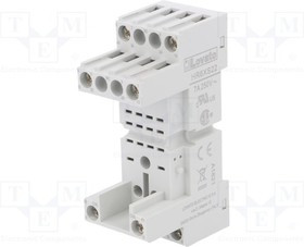 HR1XS024S, Панелька, PIN: 5, 10А, 250ВAC, Монтаж: DIN, Серия: HR10, HR20