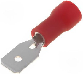 ST-031/R, Наконечник: плоский, 4,8мм, 0,5мм, "папа", 0,5-1мм2, обжим, красный ST-031/R, Наконечник: плоский, 4,8мм, 0,5мм, "папа", 0,5-1мм2, обжим, красный