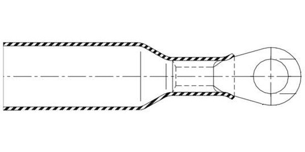 B-106-1501, DuraSeal Insulated Ring Terminal, M5 Stud Size, 0.5mm² to 1mm² Wire Size, Red B-106-1501, DuraSeal Insulated Ring Terminal, M5 Stud Size, 0.5mm² to 1mm² Wire Size, Red