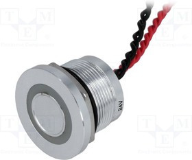 PS223P10Y01R24T, Переключатель: пьезоэлектрический, Пол: 2, SPST-NO, 0,2A/24ВAC