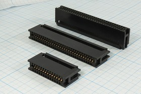 Разъем краевой CE-40 розетка, шаг P2.54, контакты 40HC, на шлейф, CE-40